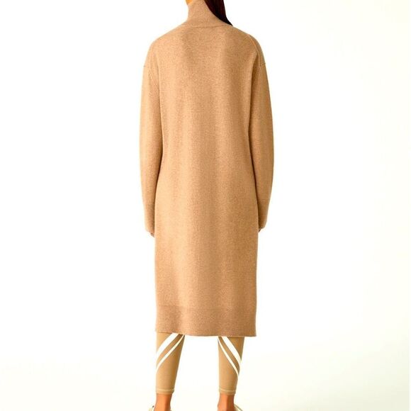 Tory BURCH Cashmere Sweater Dress in Neutral Nude Tan 70s Sportswear Size S - Picture 3 of 4